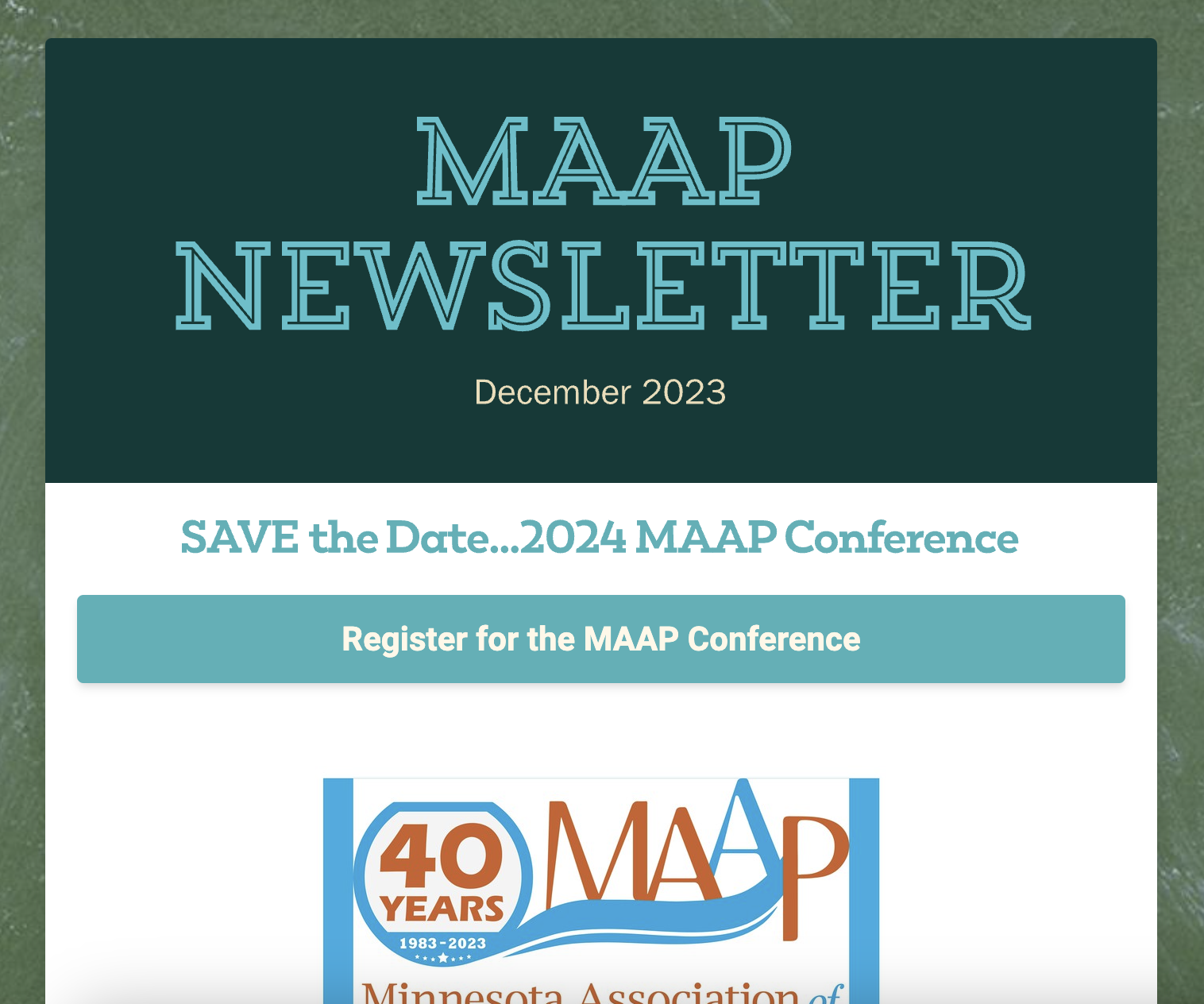 MAAP Newsletter (December)