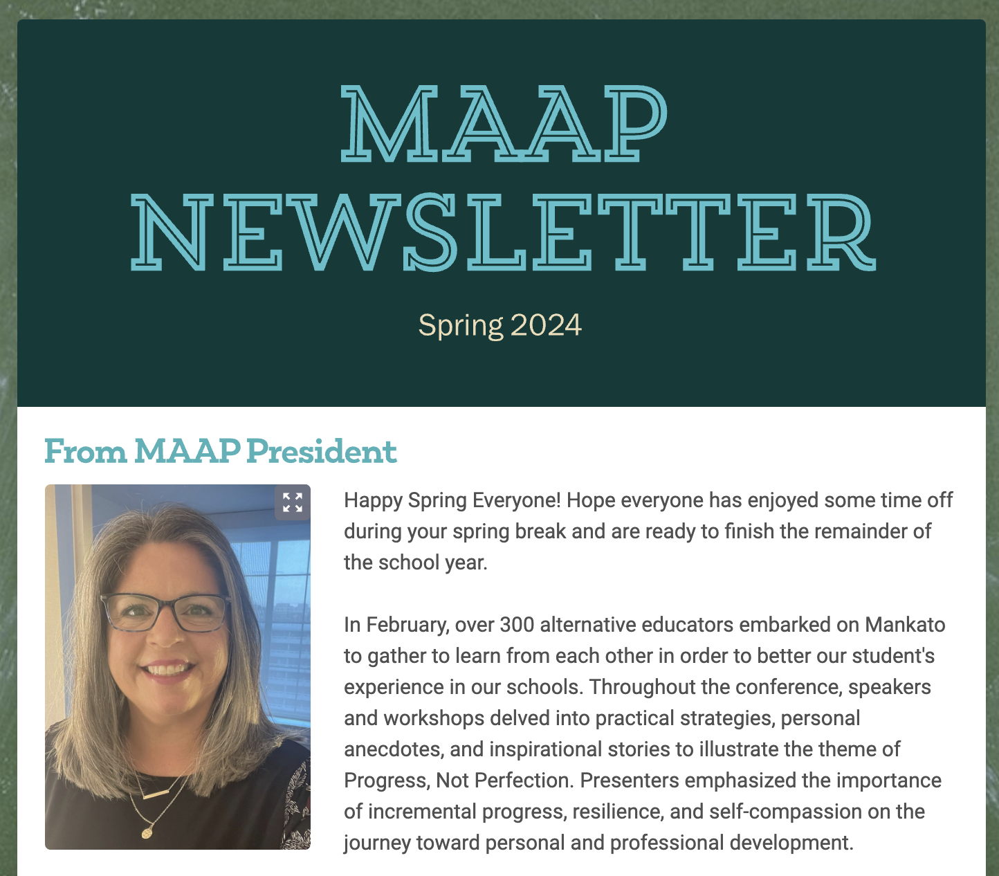 MAAP Newsletter (April)