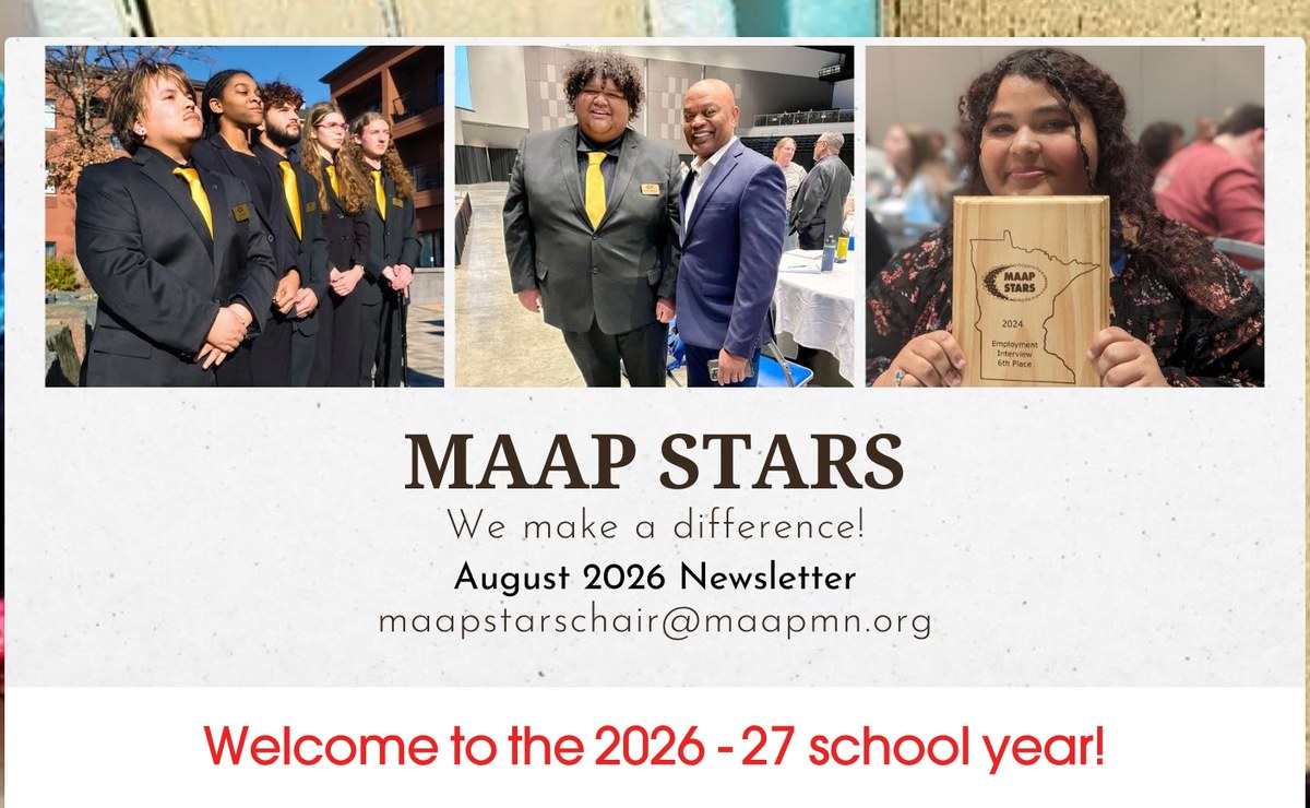 MAAP STARS August 2026 Newsletter, welcoming the 2026-27 school year.
