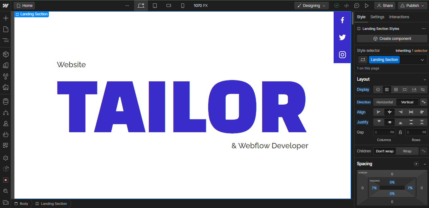 Image of webflow software interfaces