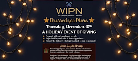 Dressed for More: A Holiday Event for Giving