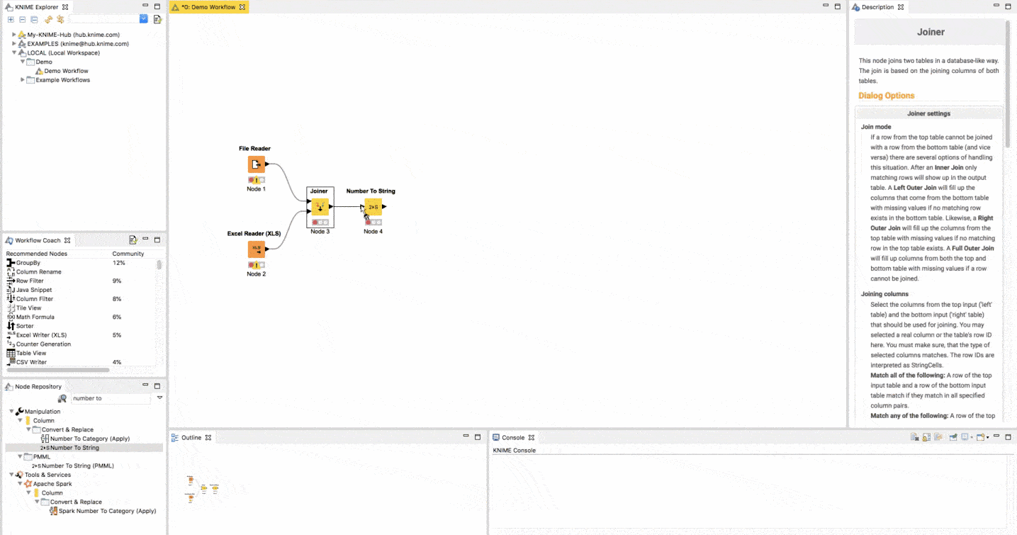 KNIME Analytics Platform - animated GIF