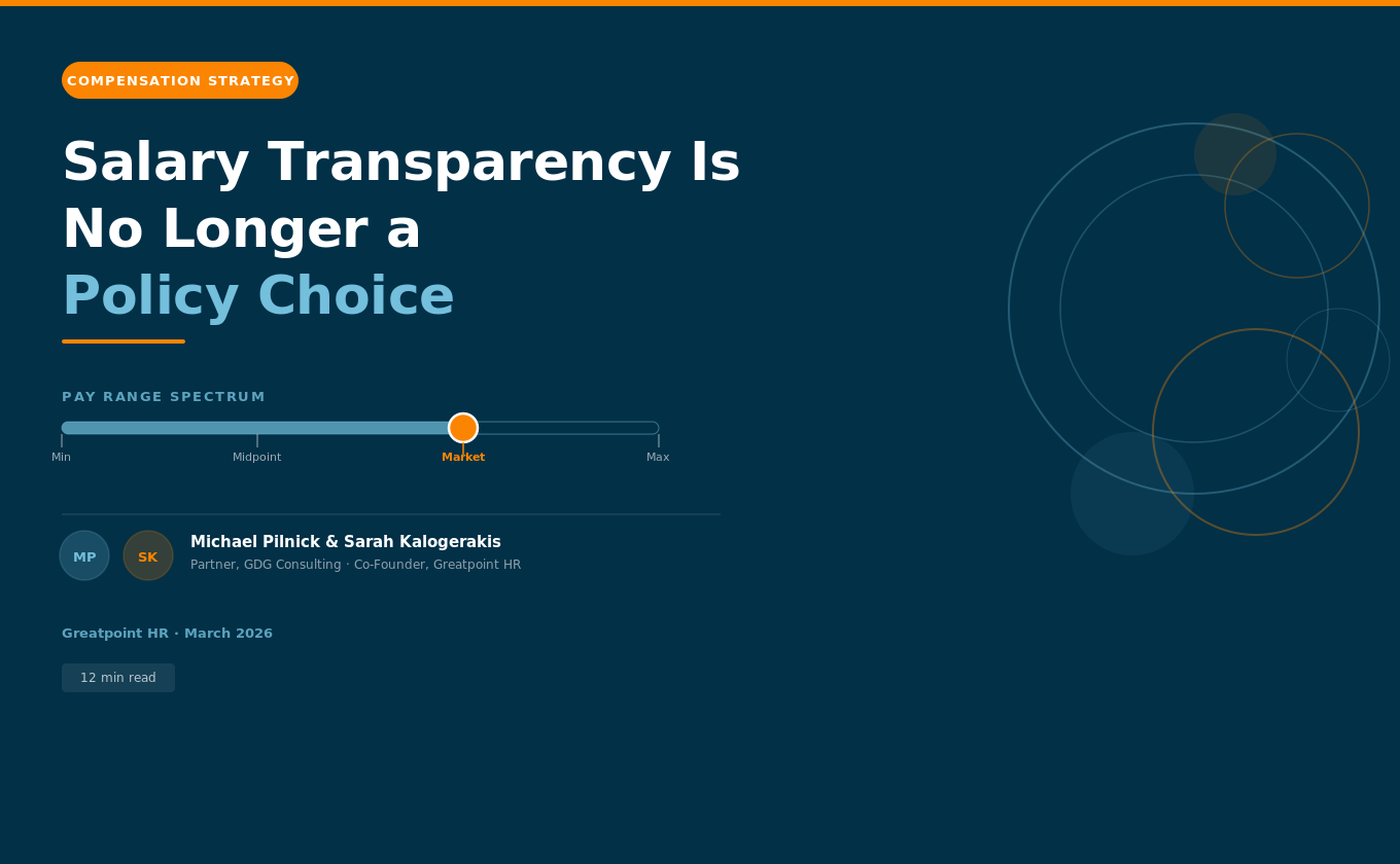 Salary Transparency Is No Longer a Policy Choice, It Is an Operating Model Decision