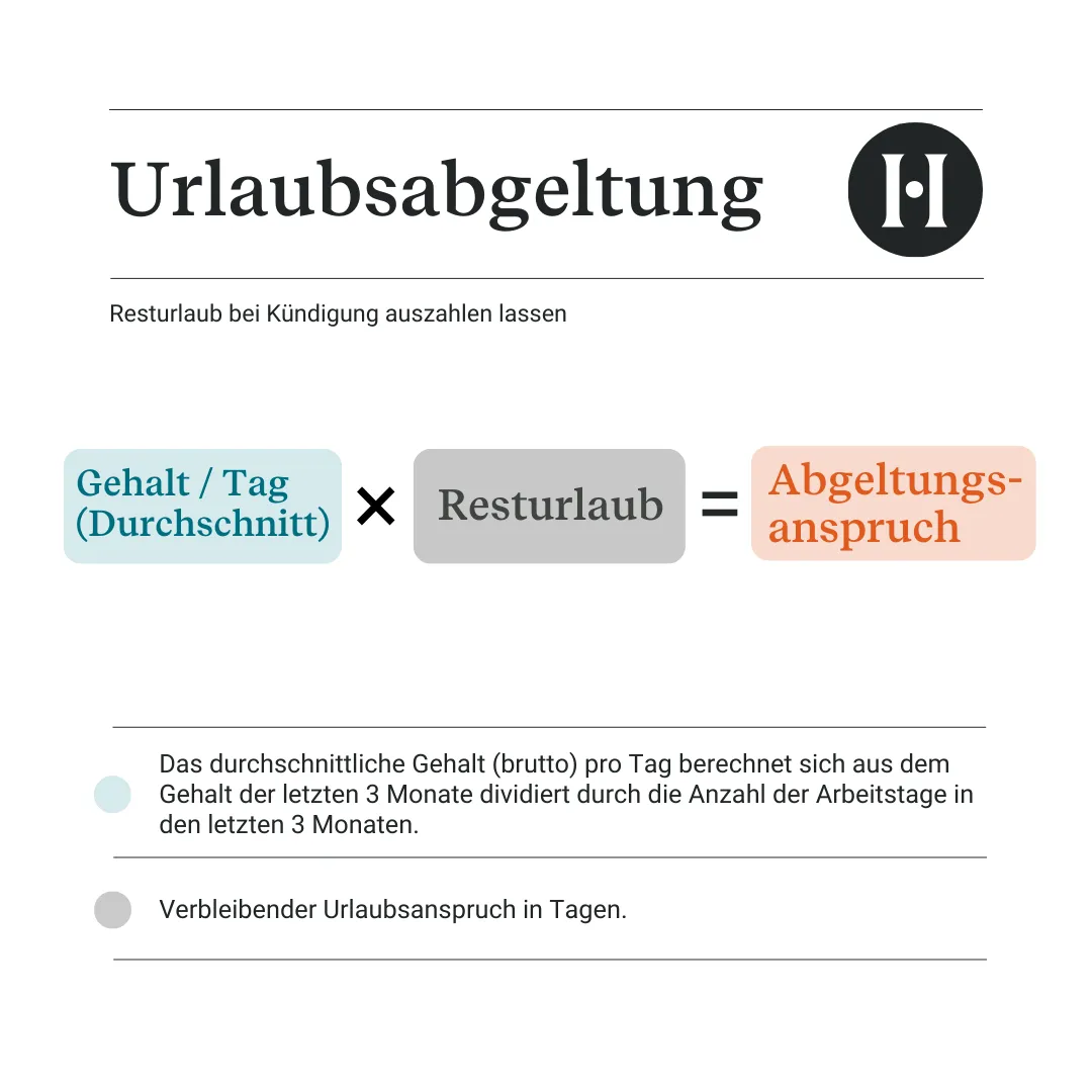 Urlaubsabgeltung (Resturlaub ausbezahlen lassen)