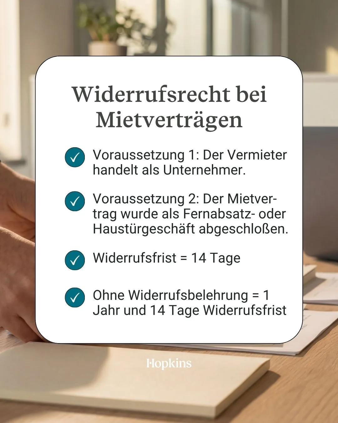 Widerrufsrecht Mietvertrag