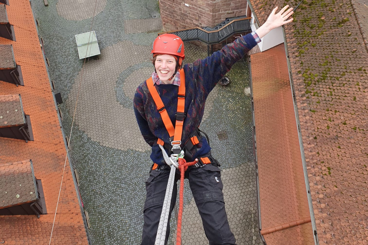 Abseilen vom Dicken Turm