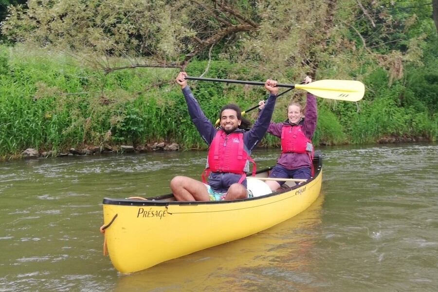 Kanu-Safari auf der Fränkischen Saale