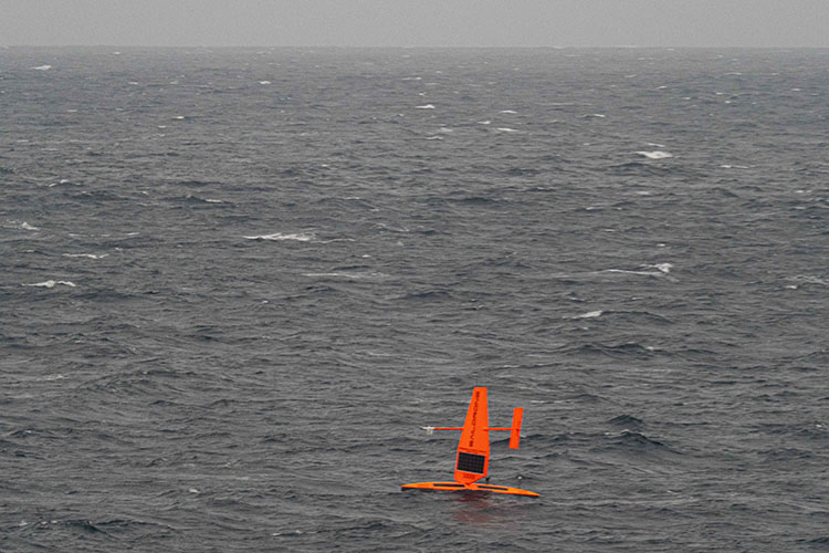 Saildrone from USCGC Healy.