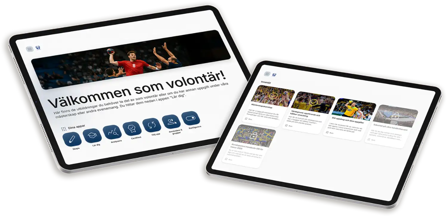 Educational training program interface on tablet featuring open communication and integrity principles.