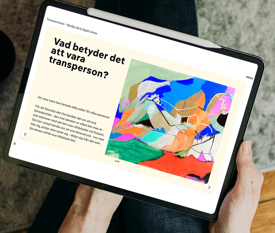 Business professionals discussing in modern office setting.