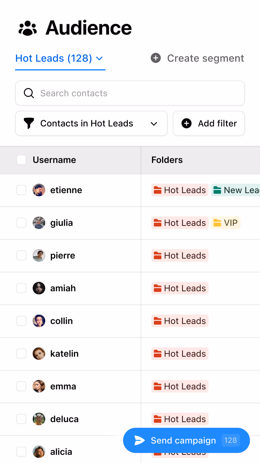 Lead-generation use case of Inrō from a Instagram paid campaign.