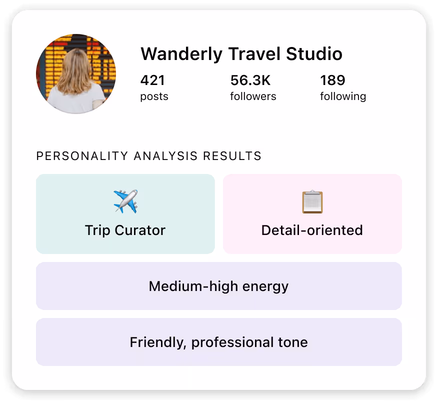 Instagram direct message chat with conversion link