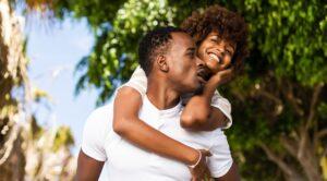 happy black couple