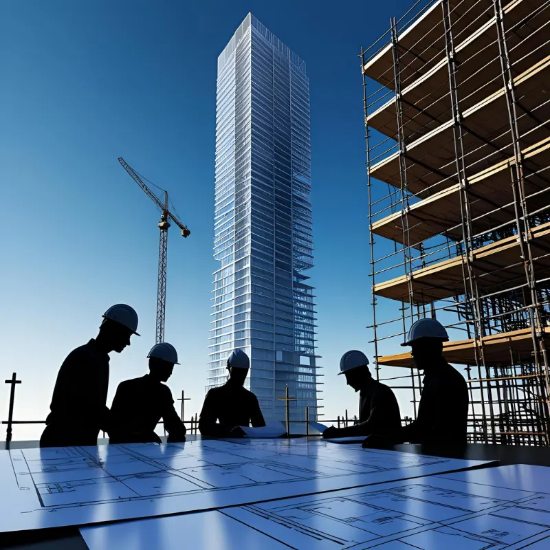 Constructor en obra