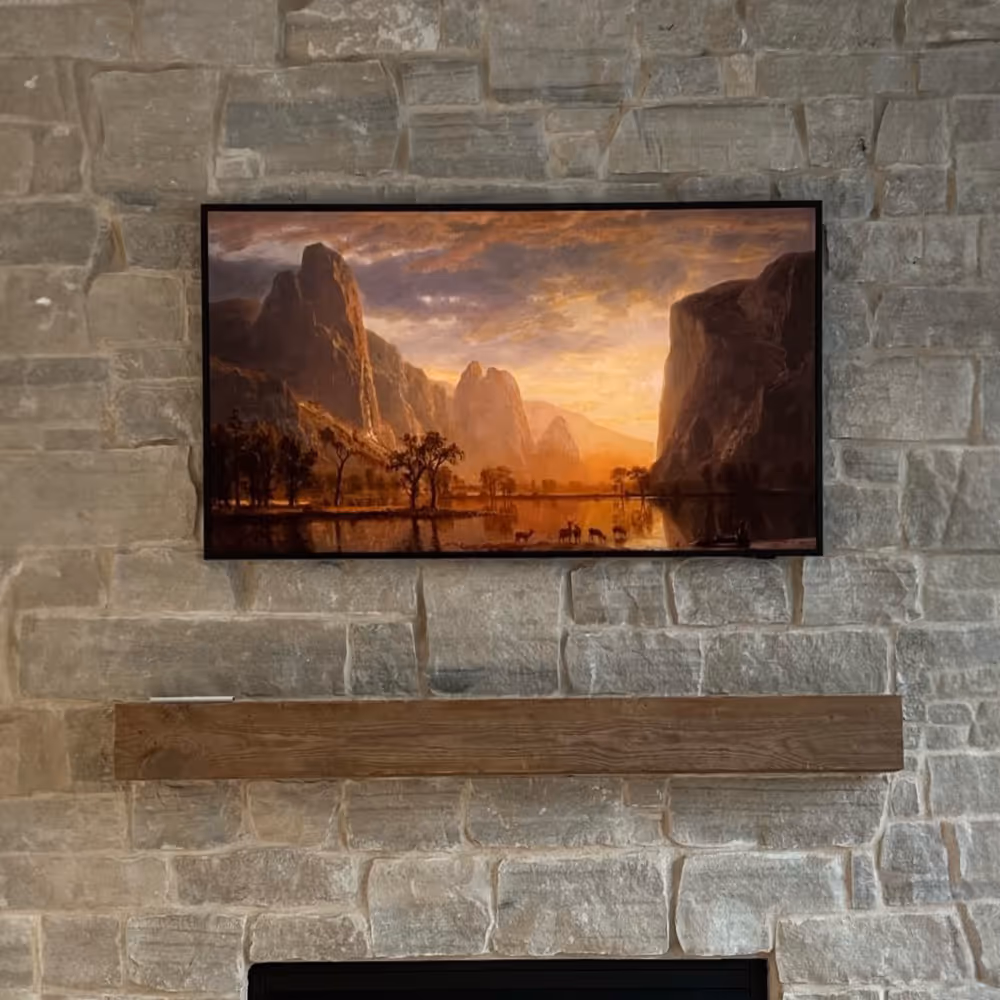 Mounted a TV for NBA player PJ tucker in Houston