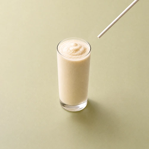 Protein drink and powdered supplement made with monk fruit sweetener