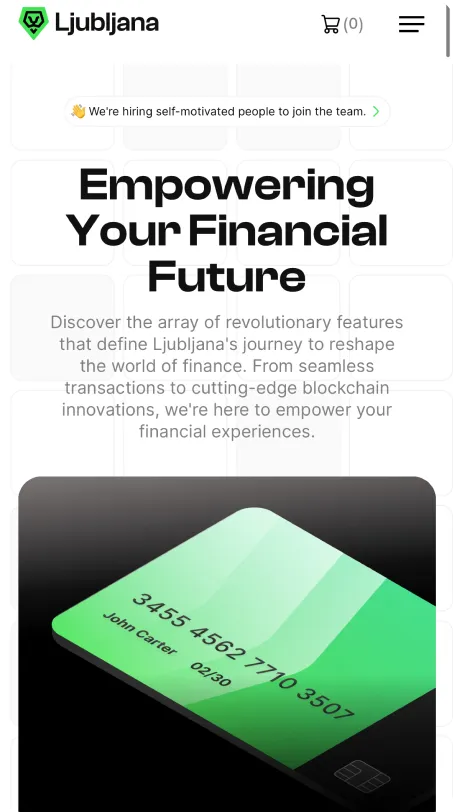 Crypto Webflow Template - Ljubljana - Designed by Azwedo.com and Wedoflow.com