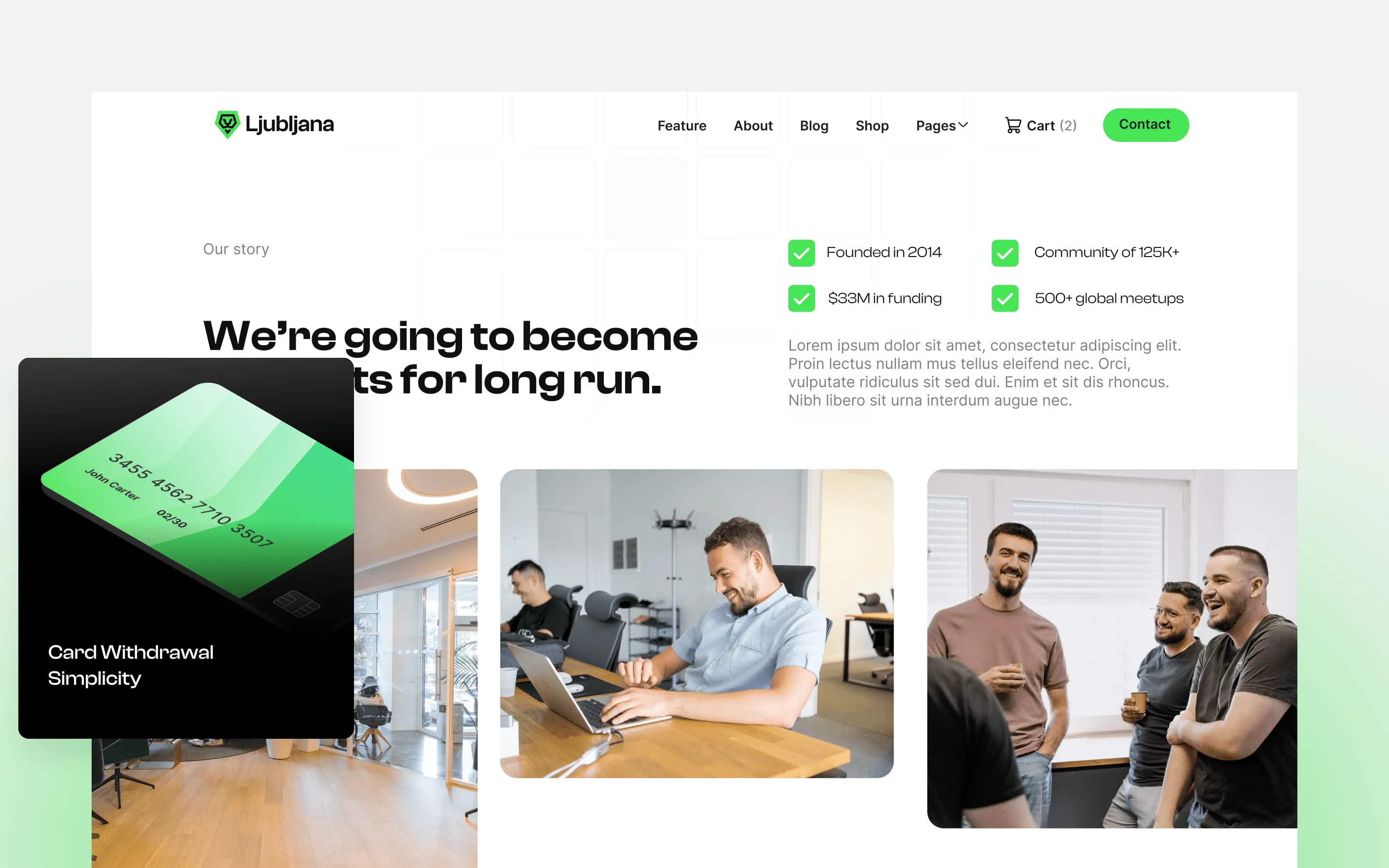 Crypto Webflow Template - Ljubljana - Designed by Azwedo.com and Wedoflow.com