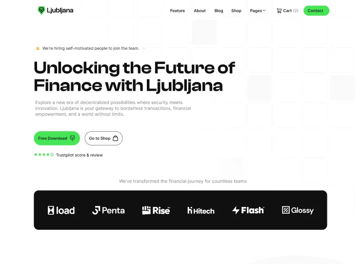 Crypto Webflow Template - Ljubljana - Designed by Azwedo.com and Wedoflow.com
