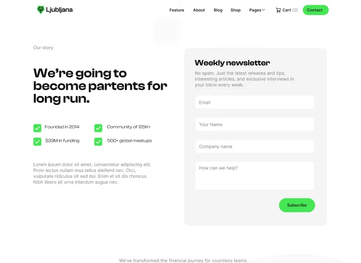 Crypto Webflow Template - Ljubljana - Designed by Azwedo.com and Wedoflow.com