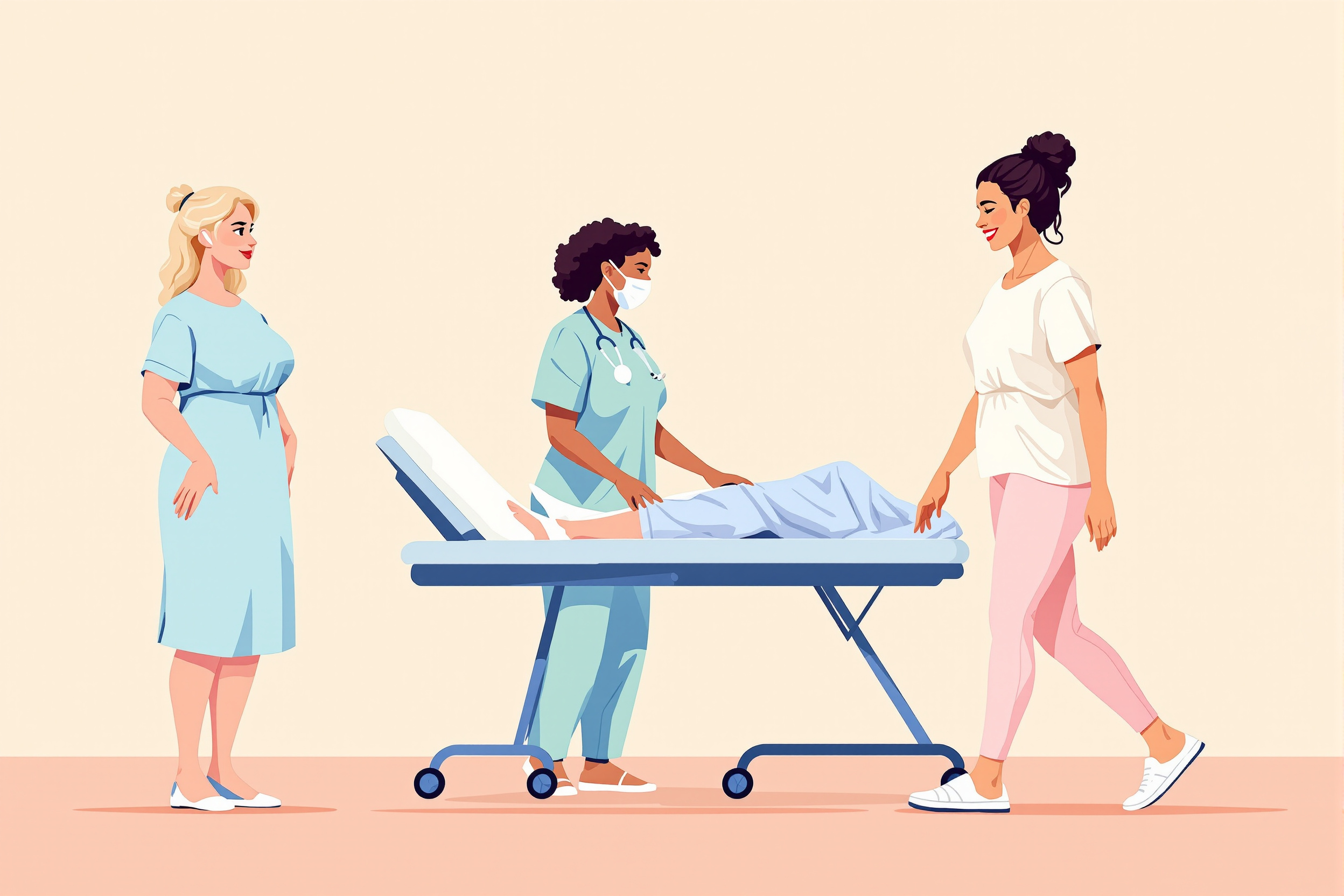 Illustration einer Frau, die nach einer Tumeszenz-Liposuktion bei Lipödem mehr Lebensqualität erfährt.