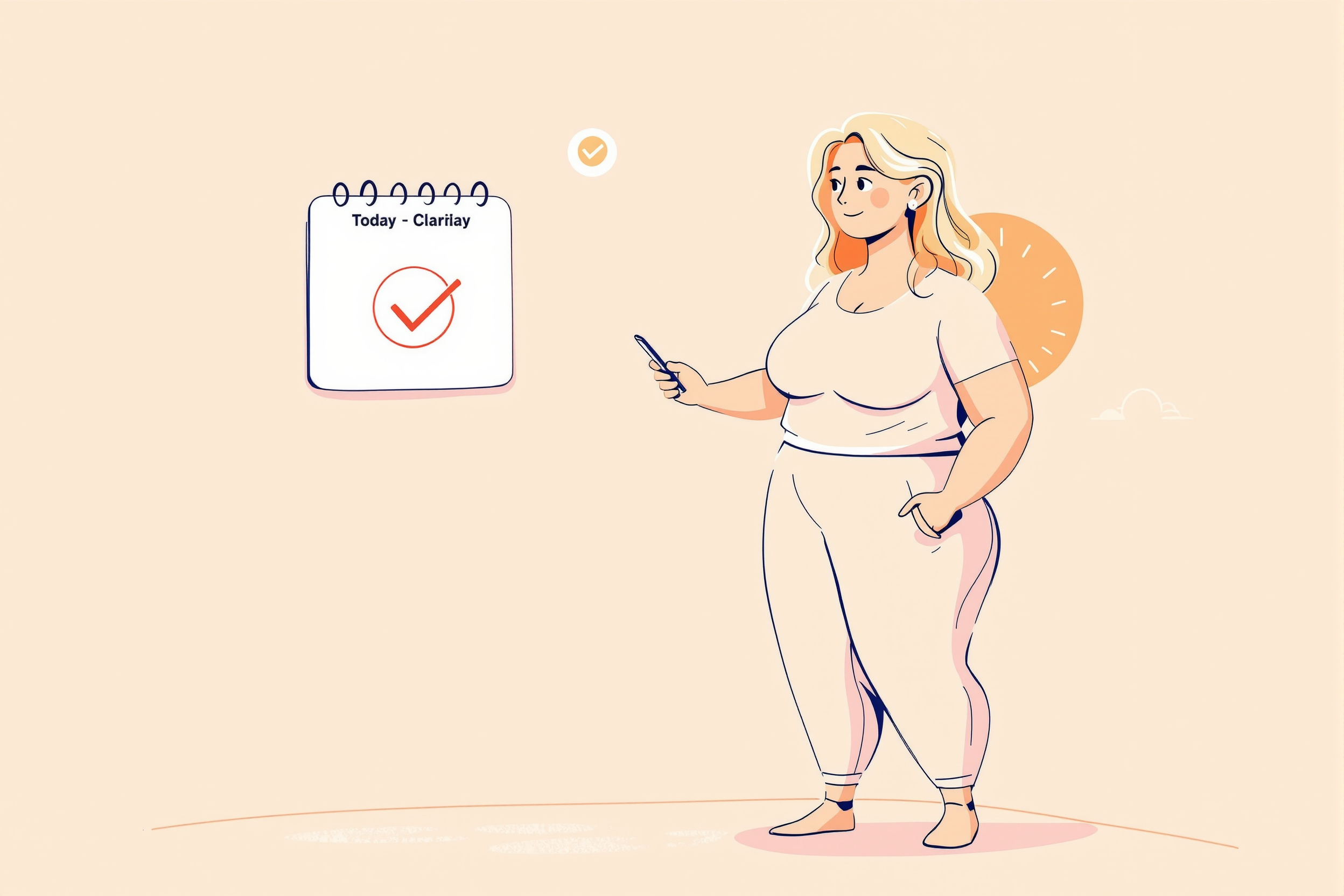 Frau betrachtet ihre Beine besorgt, möglicher Hinweis auf Lipödem.