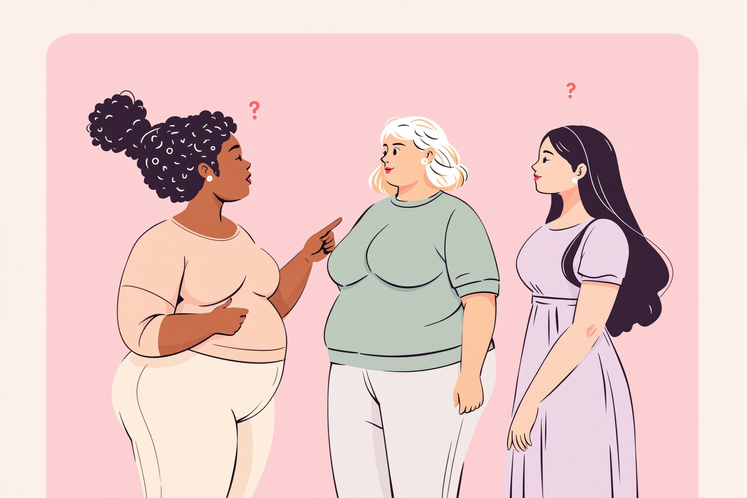 Frau untersucht ihre Beine auf Lipödem-Symptome in einem hellen Wohnzimmer.