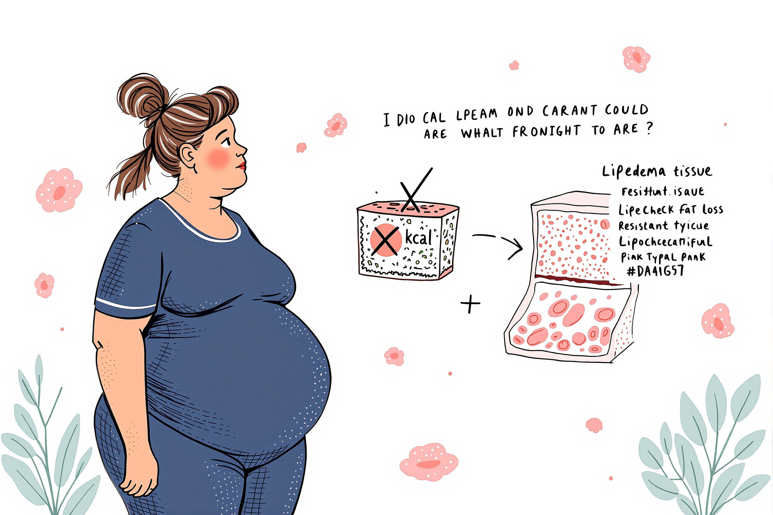 Frau betrachtet nachdenklich ihren Teller mit ausgewogener Mahlzeit, die Portionsgröße ist moderat klein.