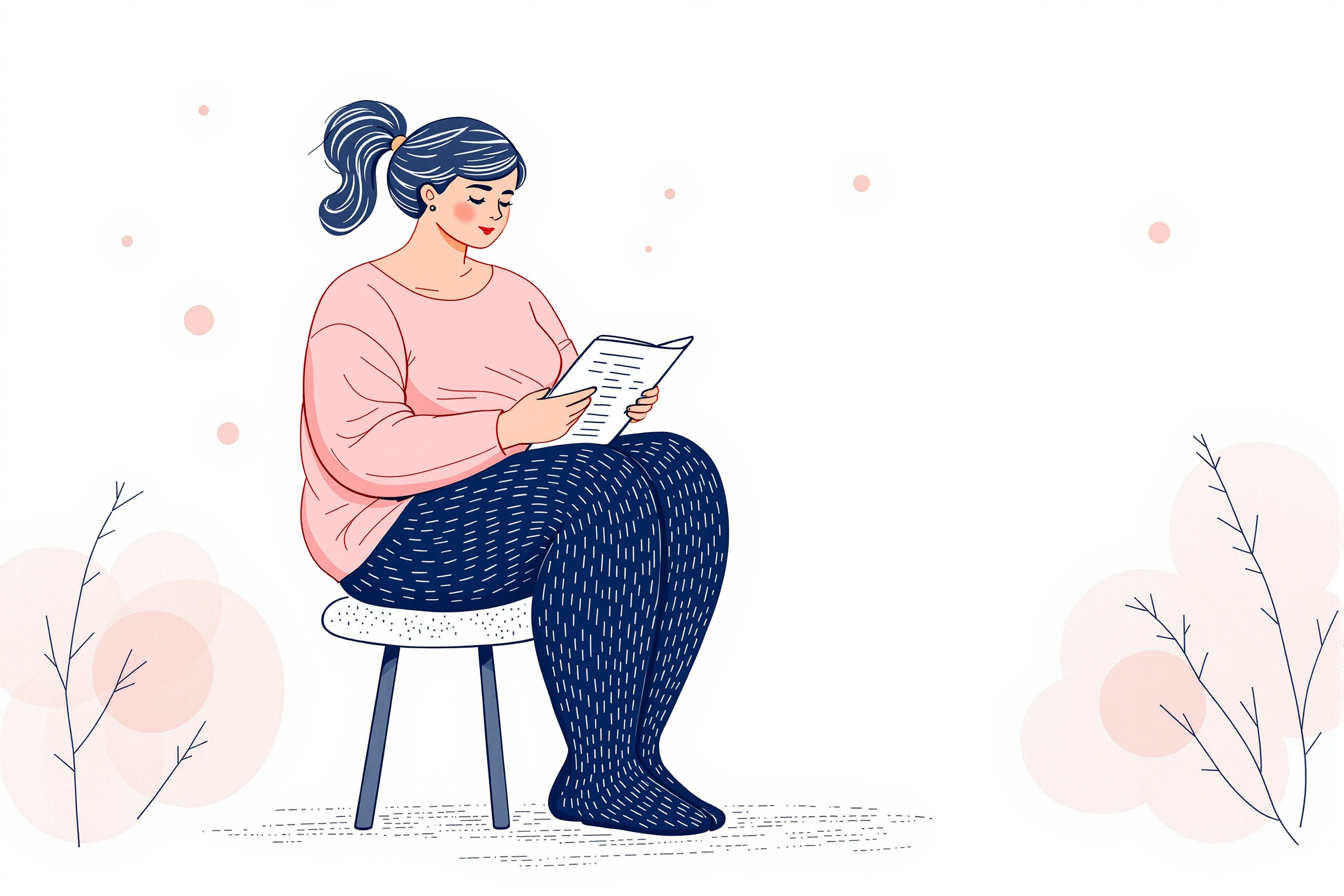 Frau mit Lipödem trägt Kompressionsstrümpfe zu Hause.