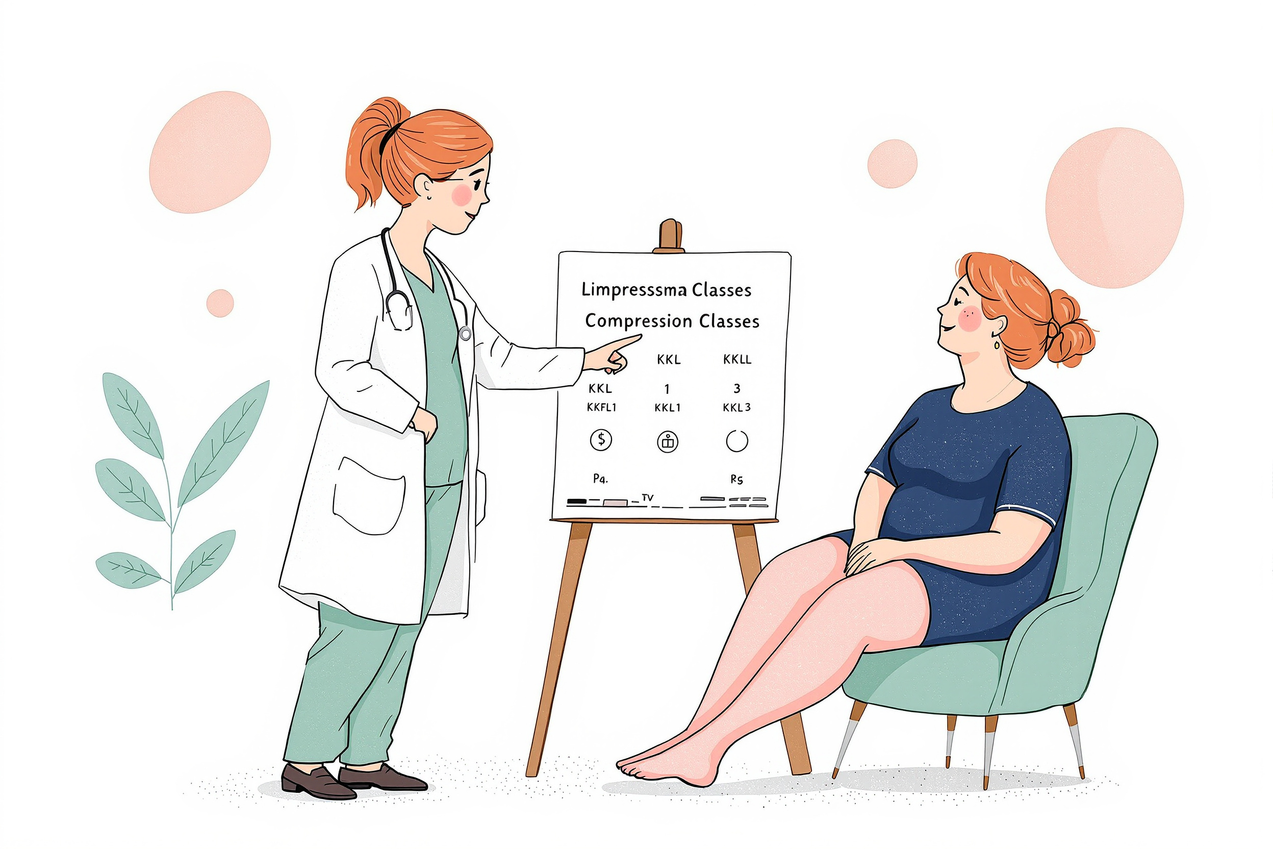 Frau mit Kompressionsstrümpfen der Klasse II liest entspannt zu Hause.