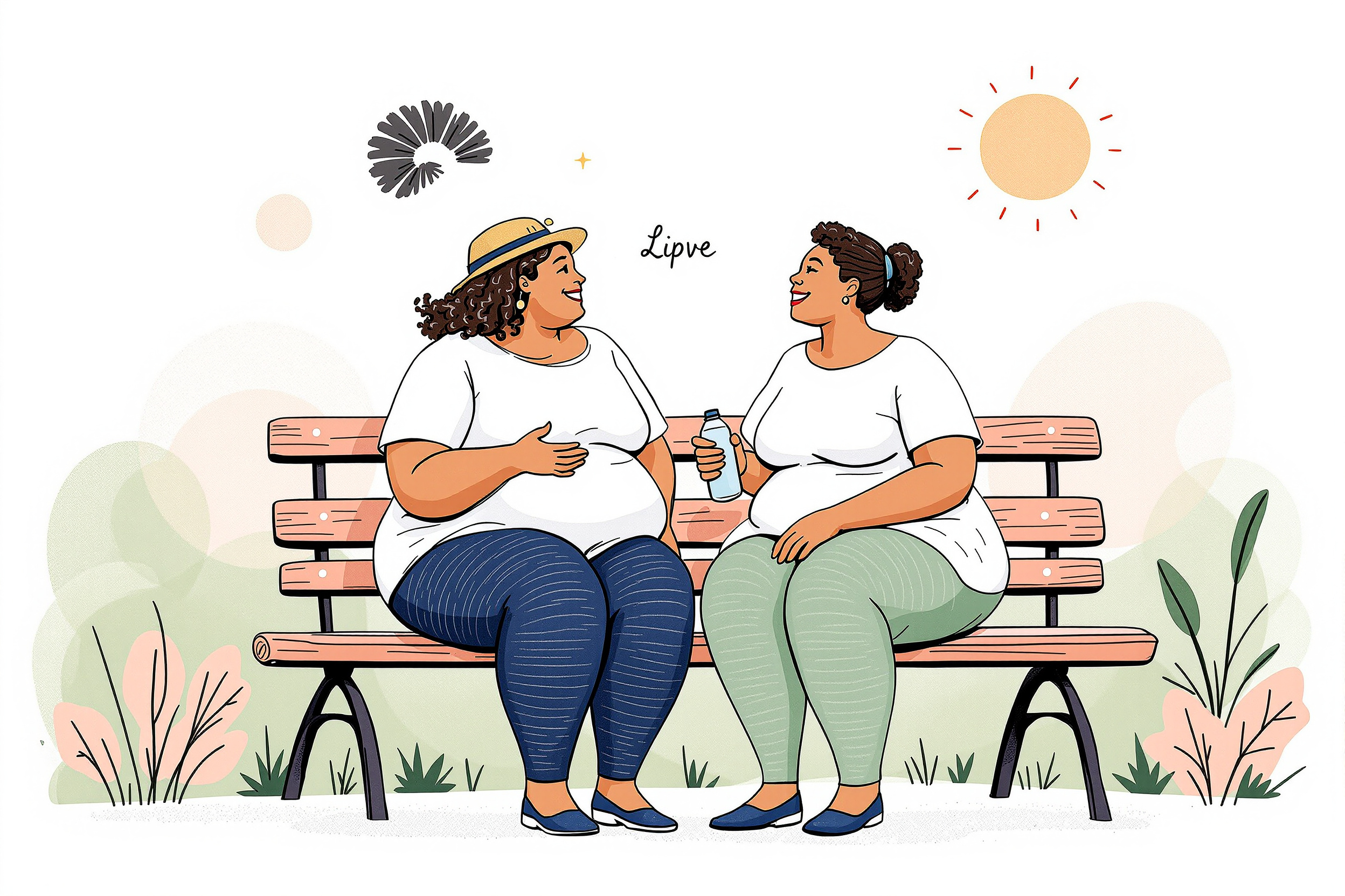 Frau zieht Kompressionsstrümpfe an, um Lipödem im Sommer zu managen.