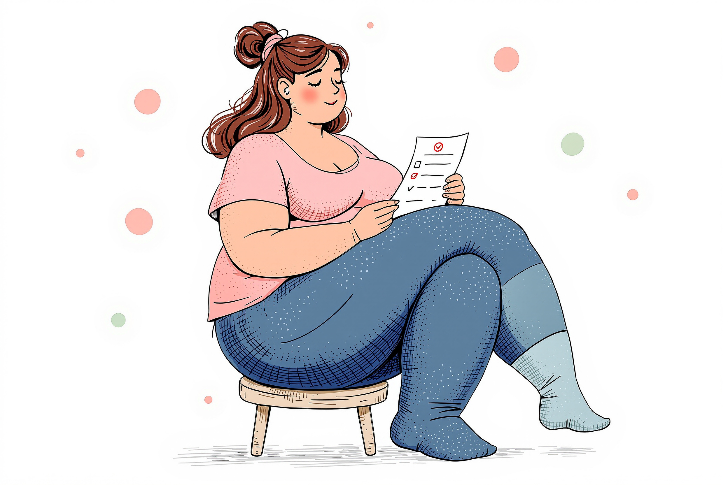 Frau mit Kompressionsstrümpfen sitzt entspannt zu Hause