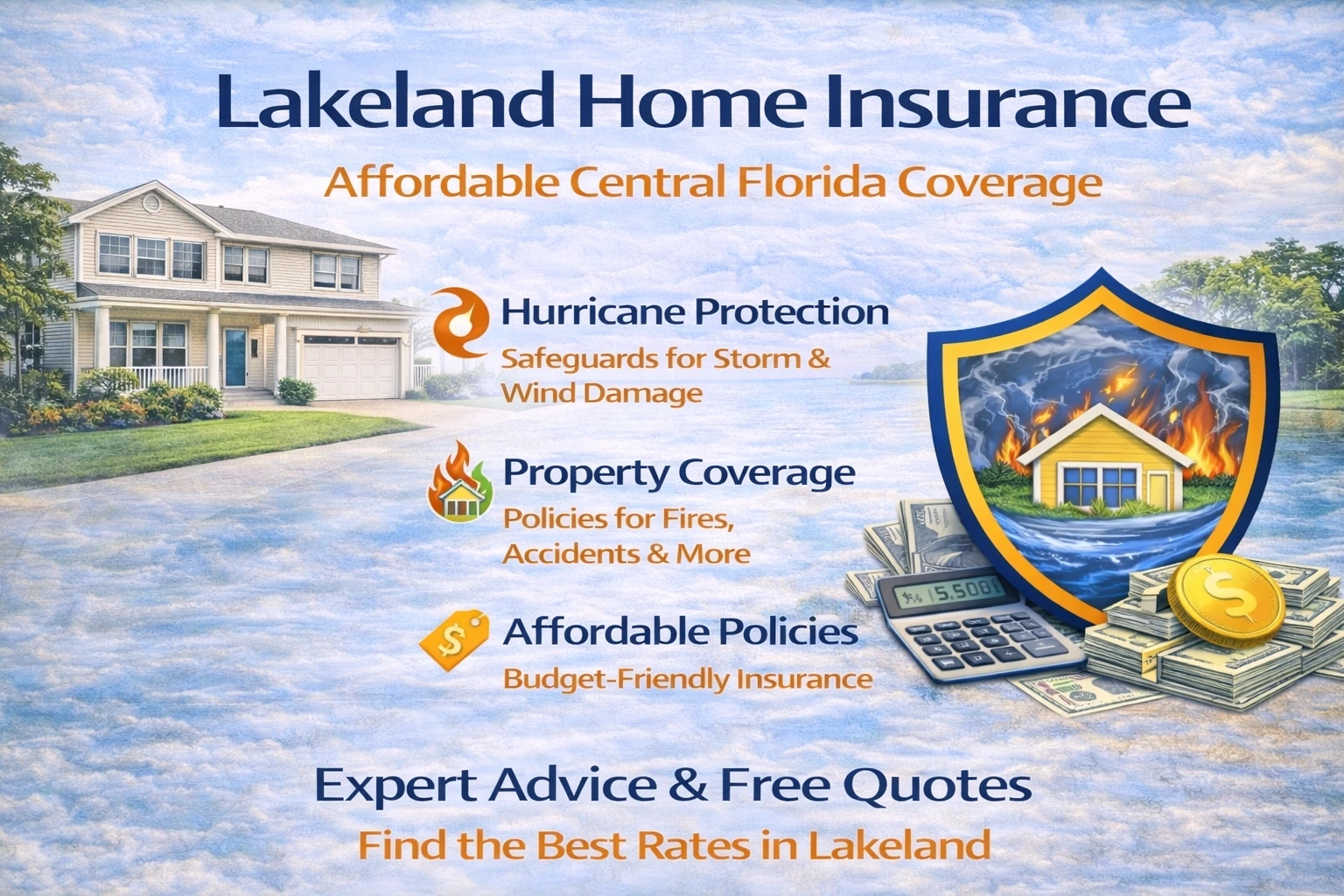 Lakeland homeowners insurance, home insurance Lakeland Florida, Lakeland home insurance rates 