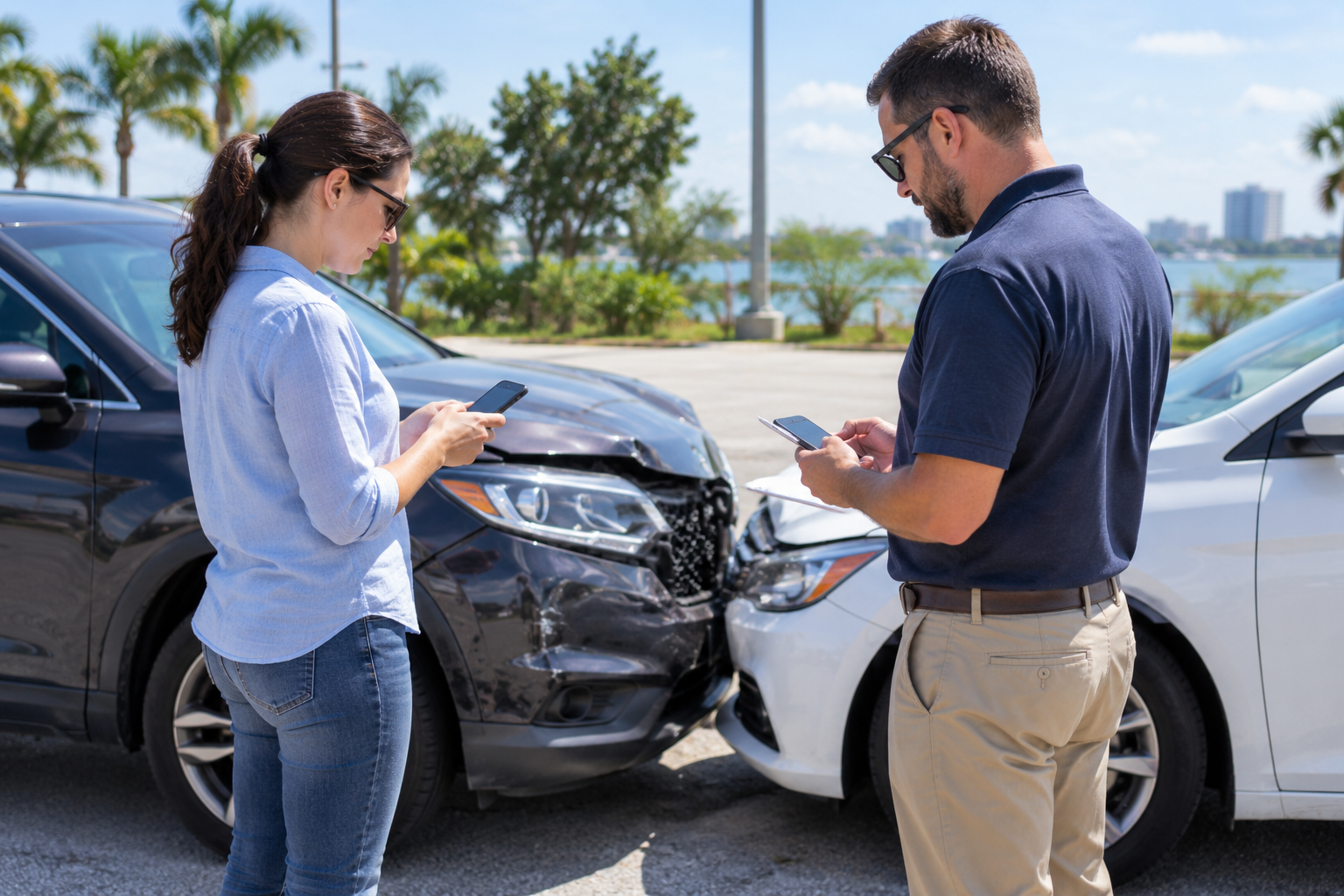 alt text for this article and include: should i file claim with my auto insurance or theirs
