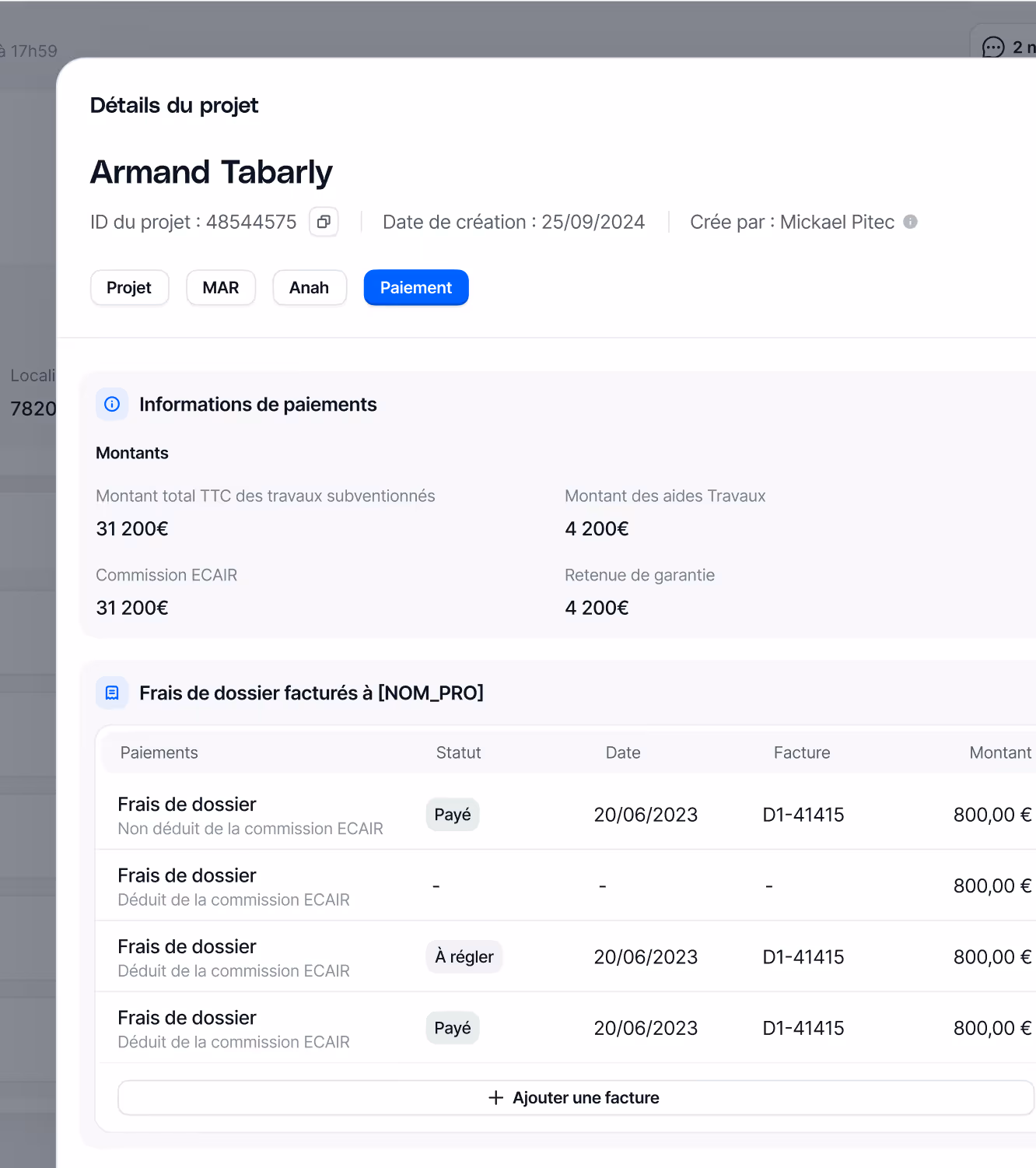 Gestion des flux financiers