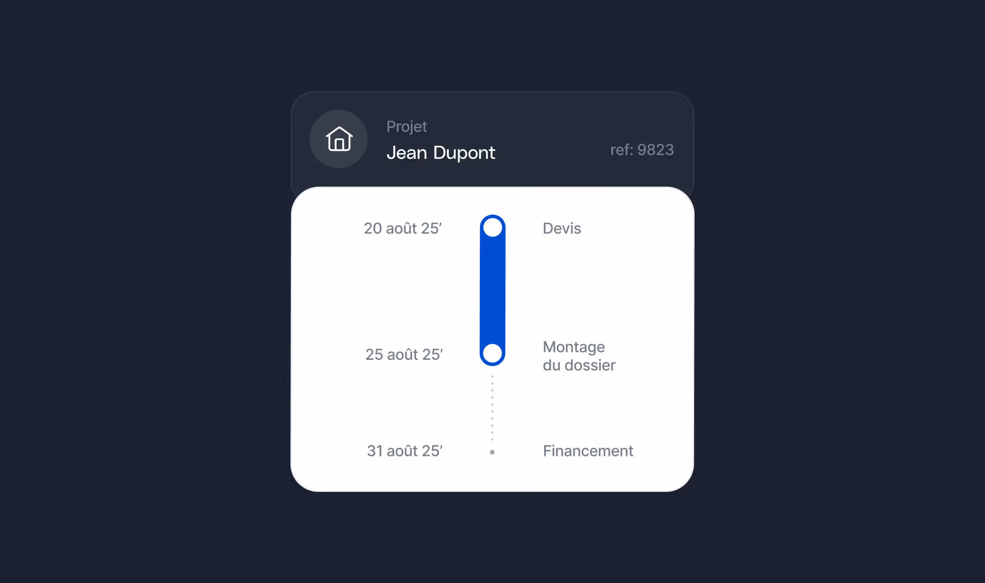 Du devis au 
financement, en 1 clic