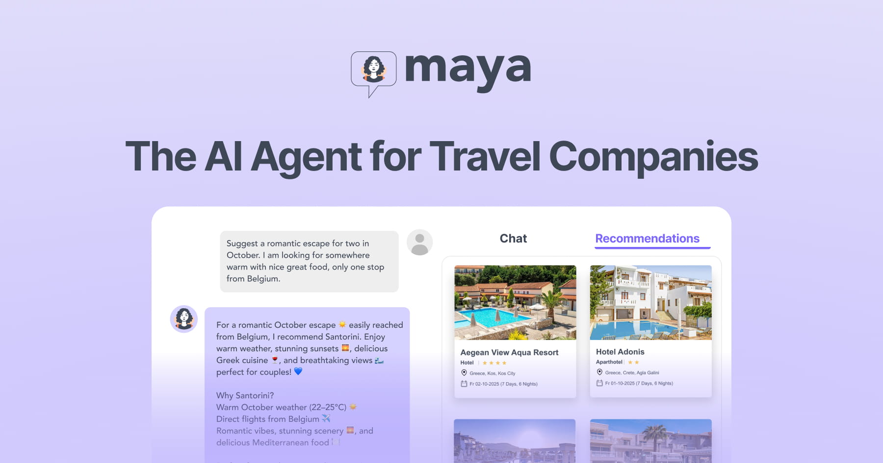 AI Agent for Travel Companies Maya logo