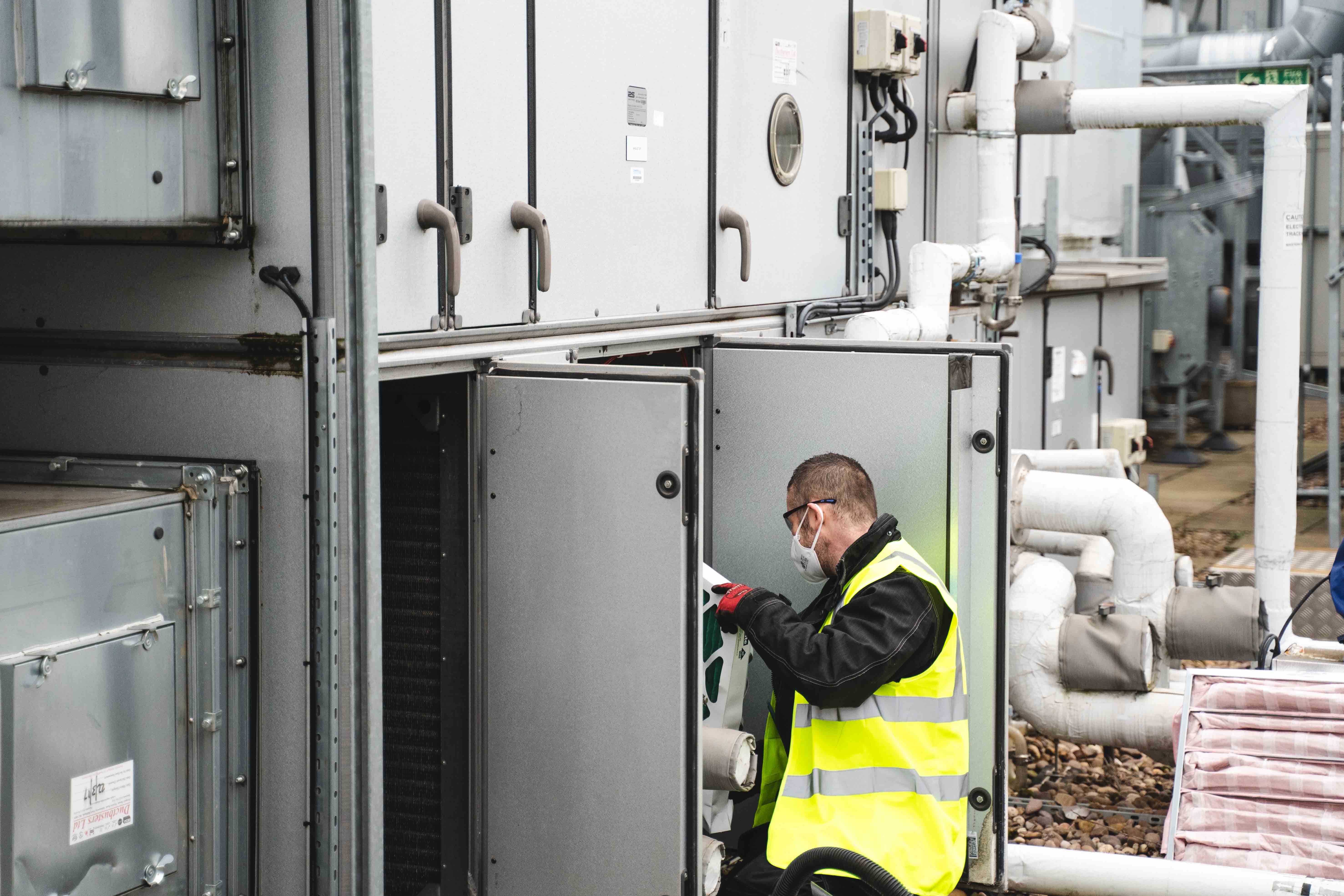 Commercial ventilation installation