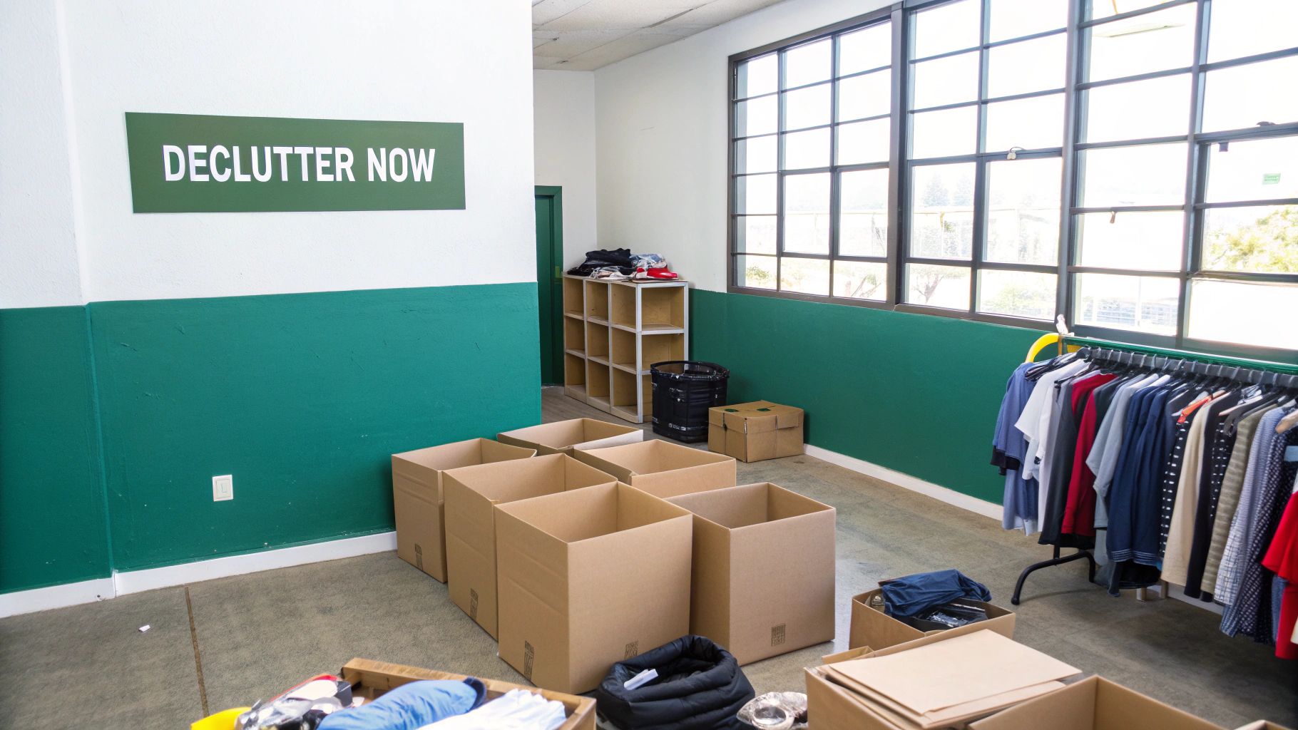 Declutter and Organize Before Packing