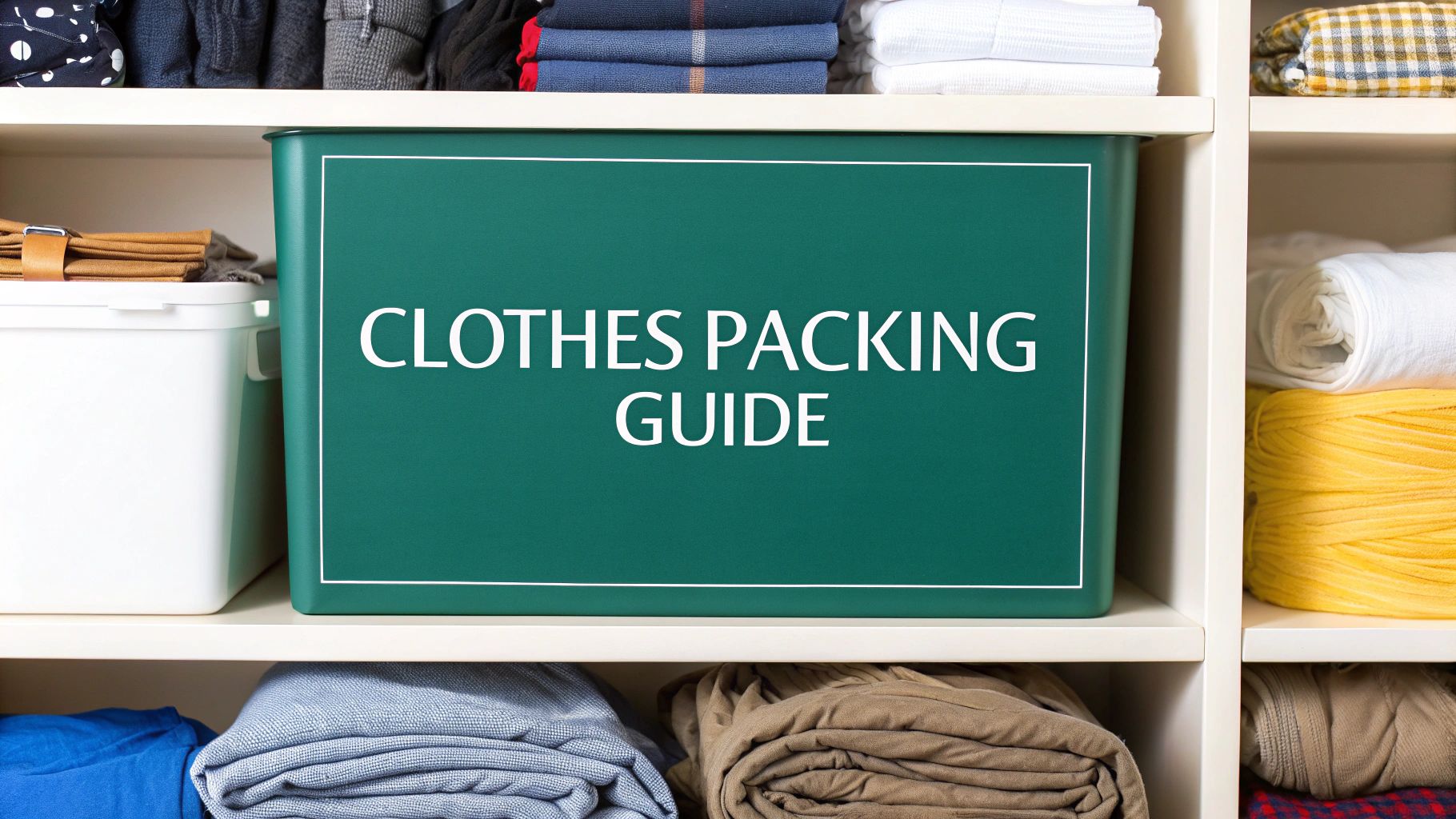 How to Pack Clothes for Storage to Last
