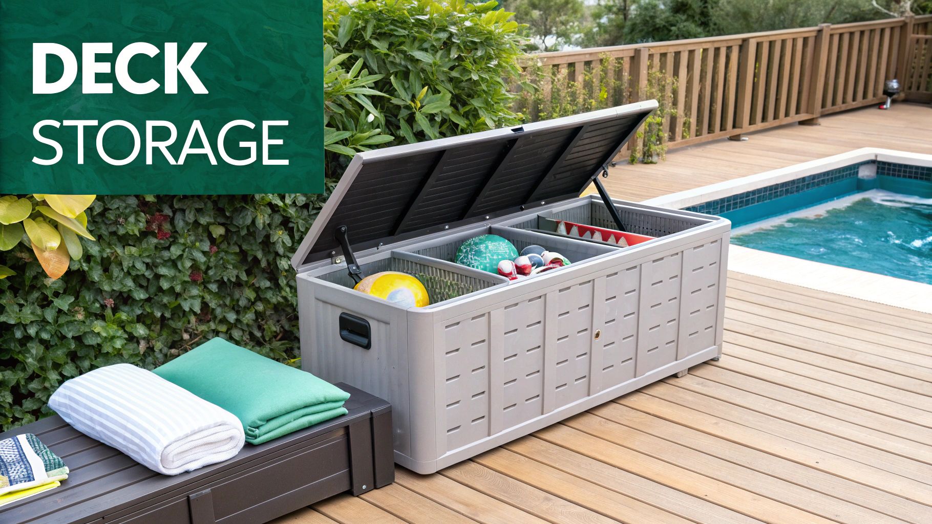 Multi-Level Deck Boxes with Weather Resistance