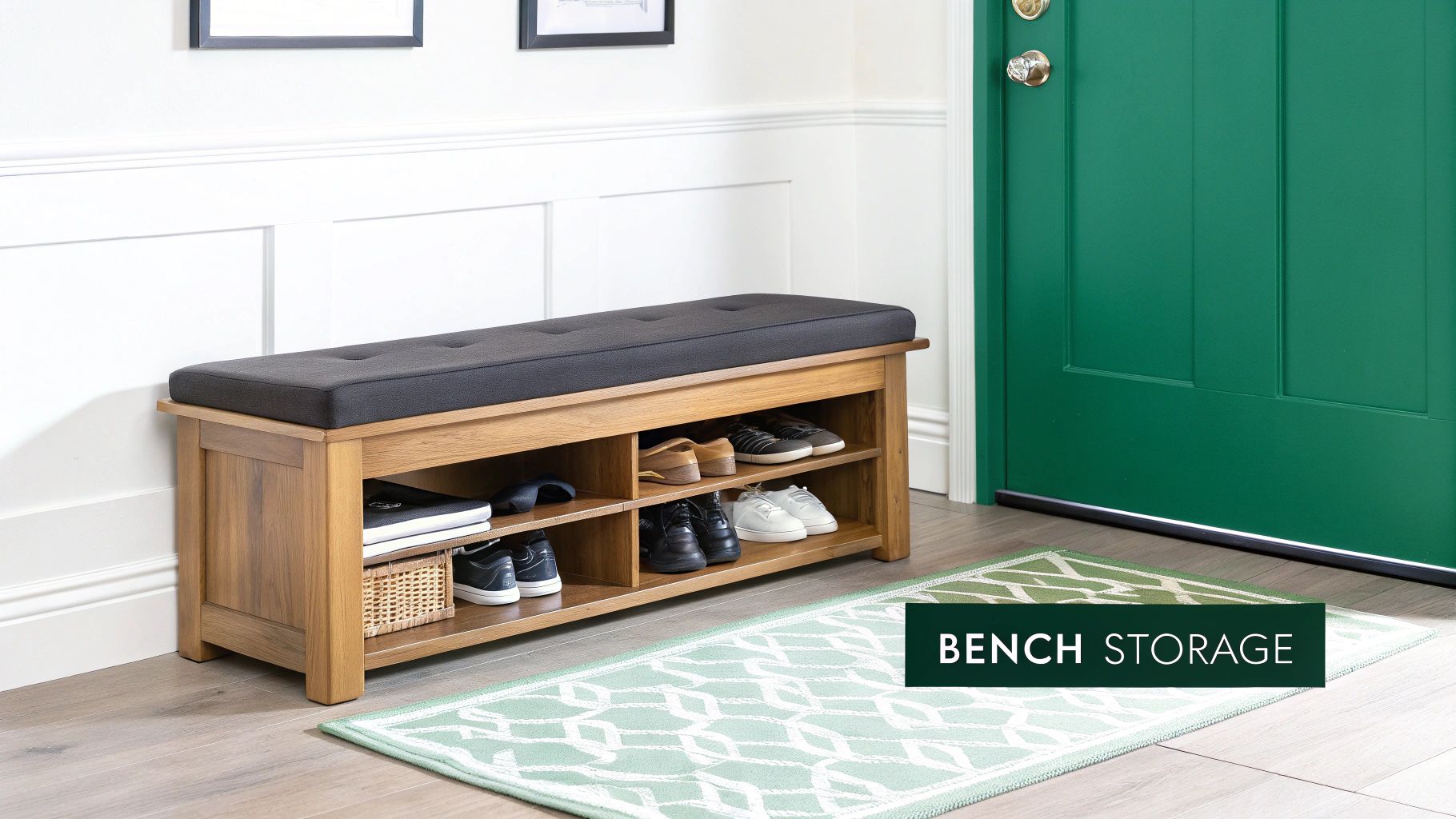Mudroom Bench with Storage