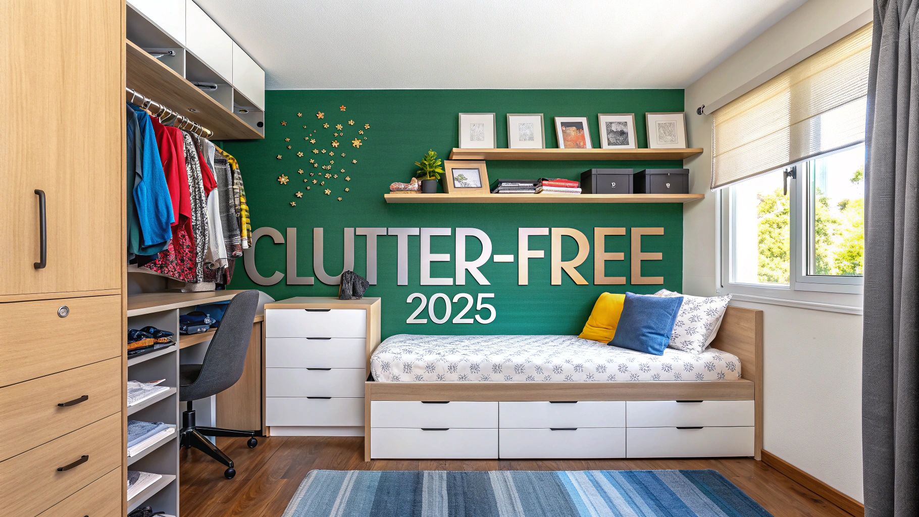 7 Small Bedroom Organization Ideas for a Clutter-Free 2025