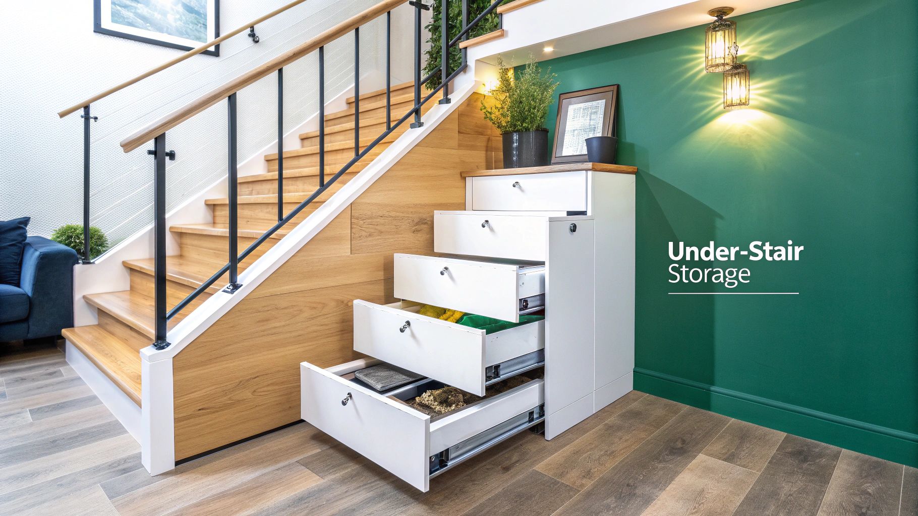 Under-Stair Pull-Out Drawers