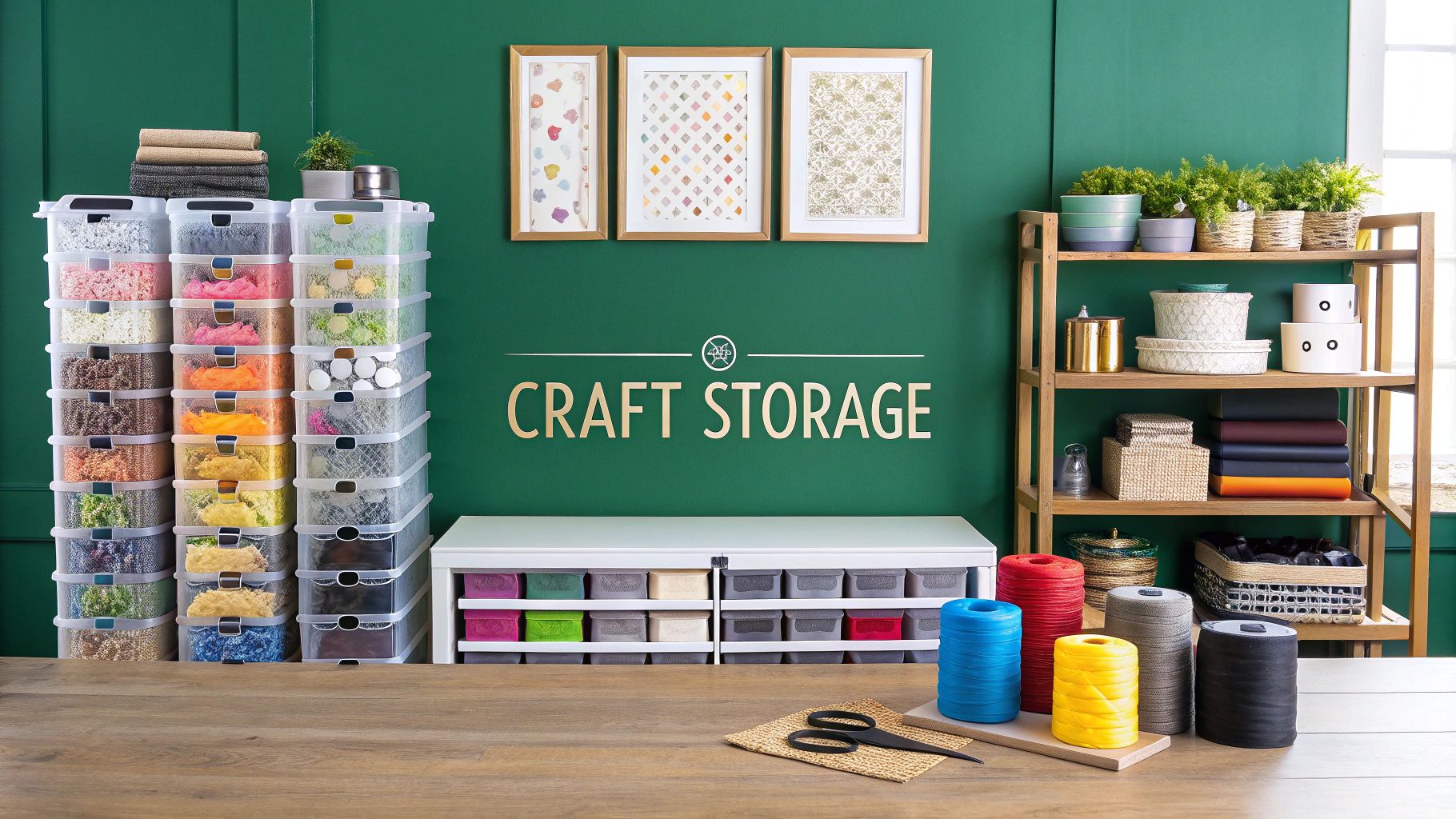 Smart Craft Storage Solutions to Tame Creative Chaos