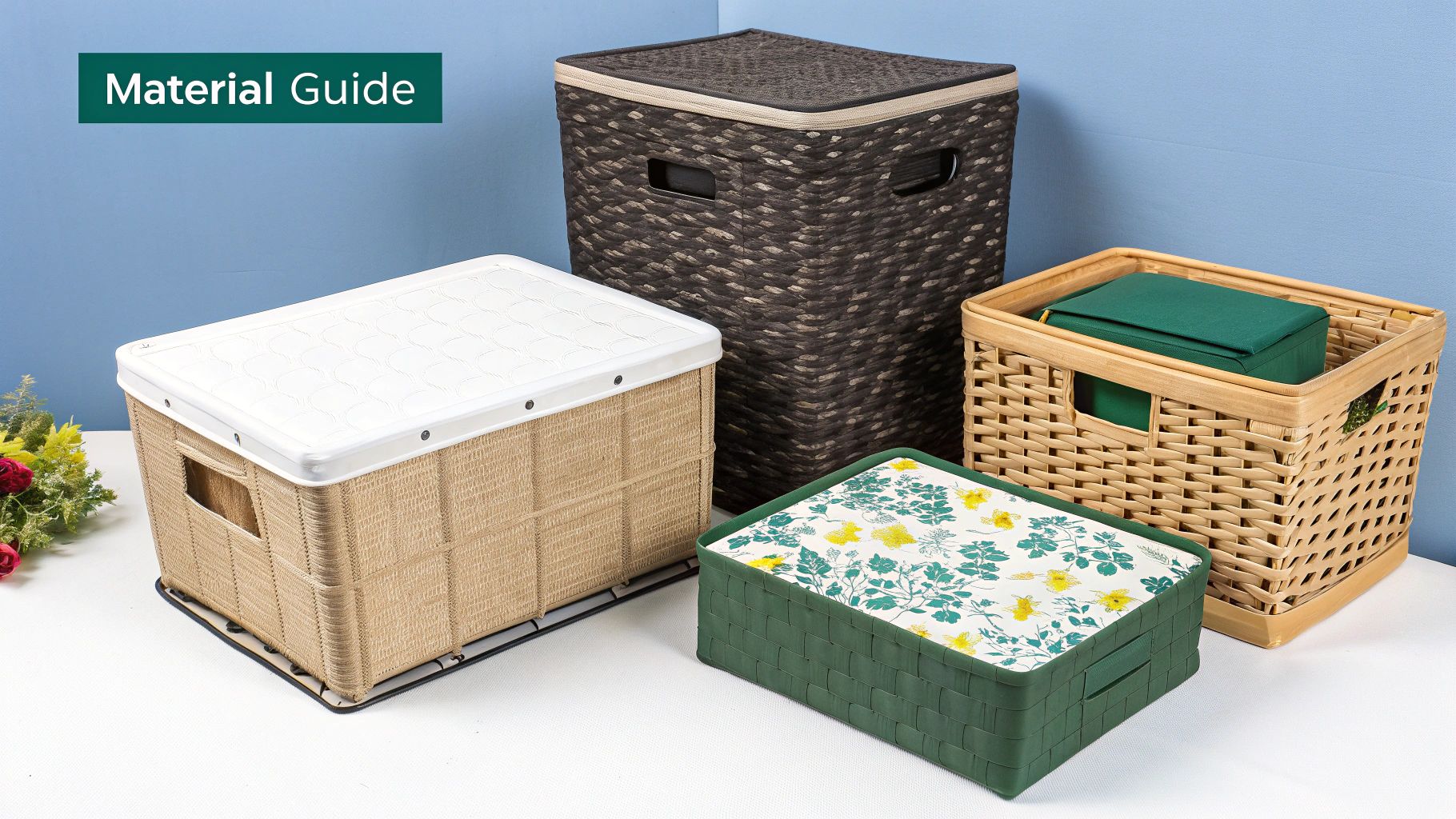 A stack of clear plastic storage boxes with secure snap-on lids.