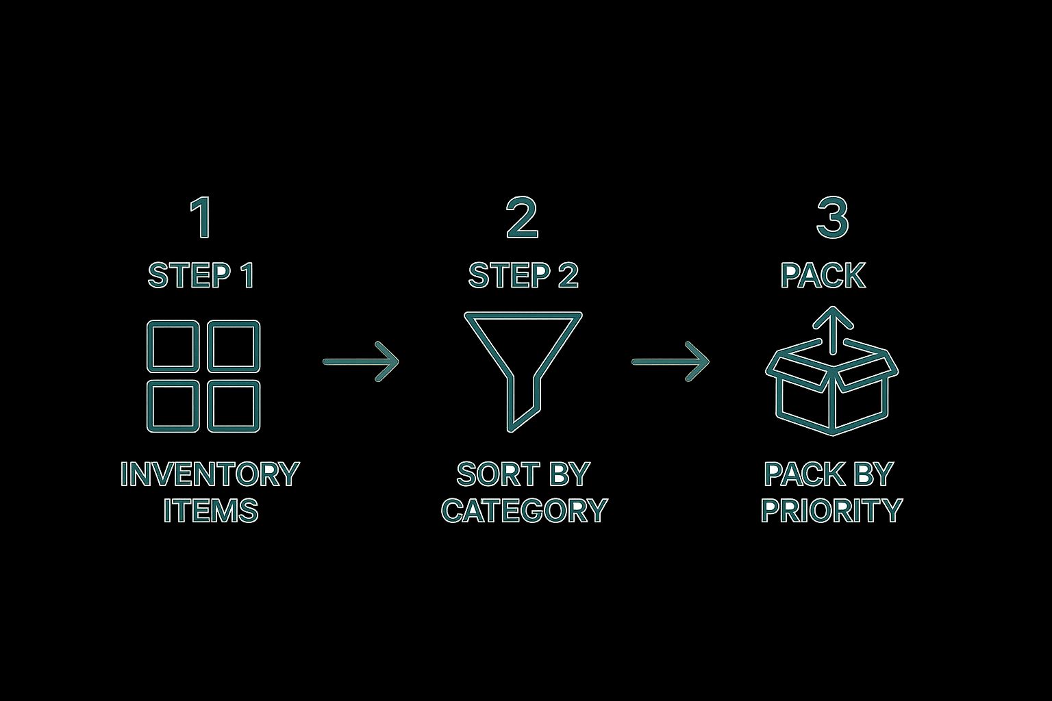 Infographic about how to pack for college