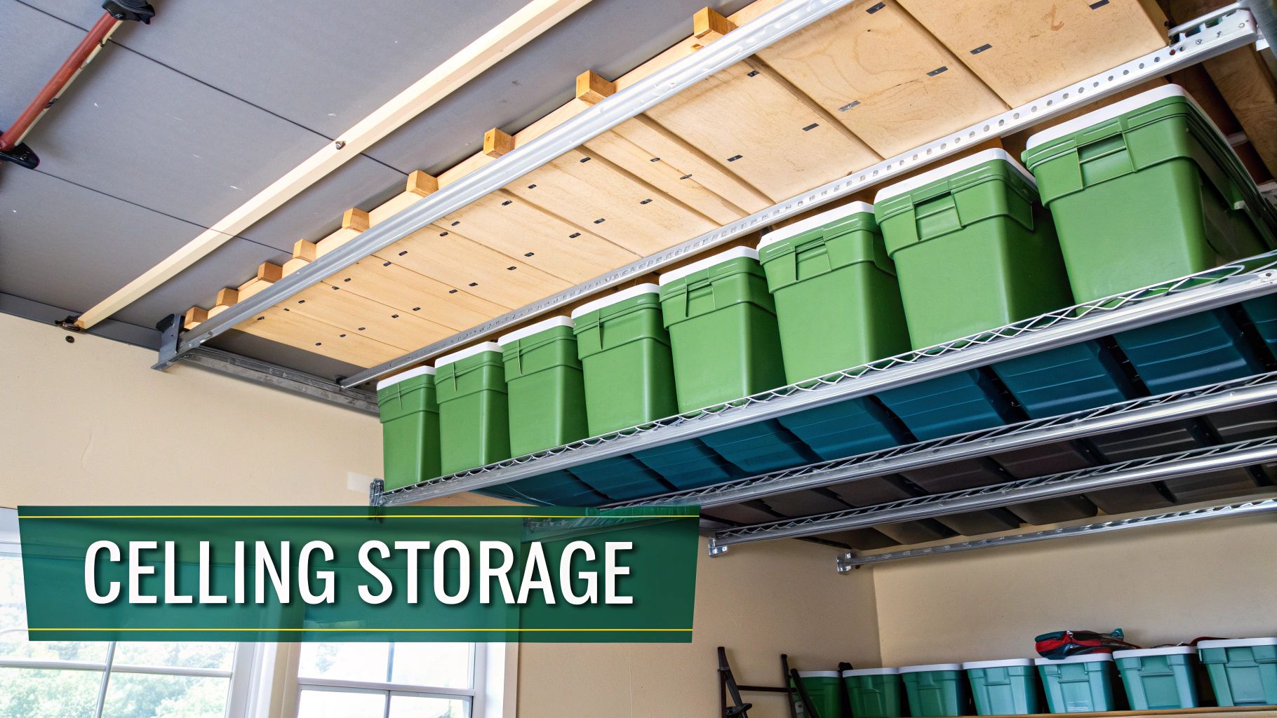 Overhead Ceiling Storage Racks