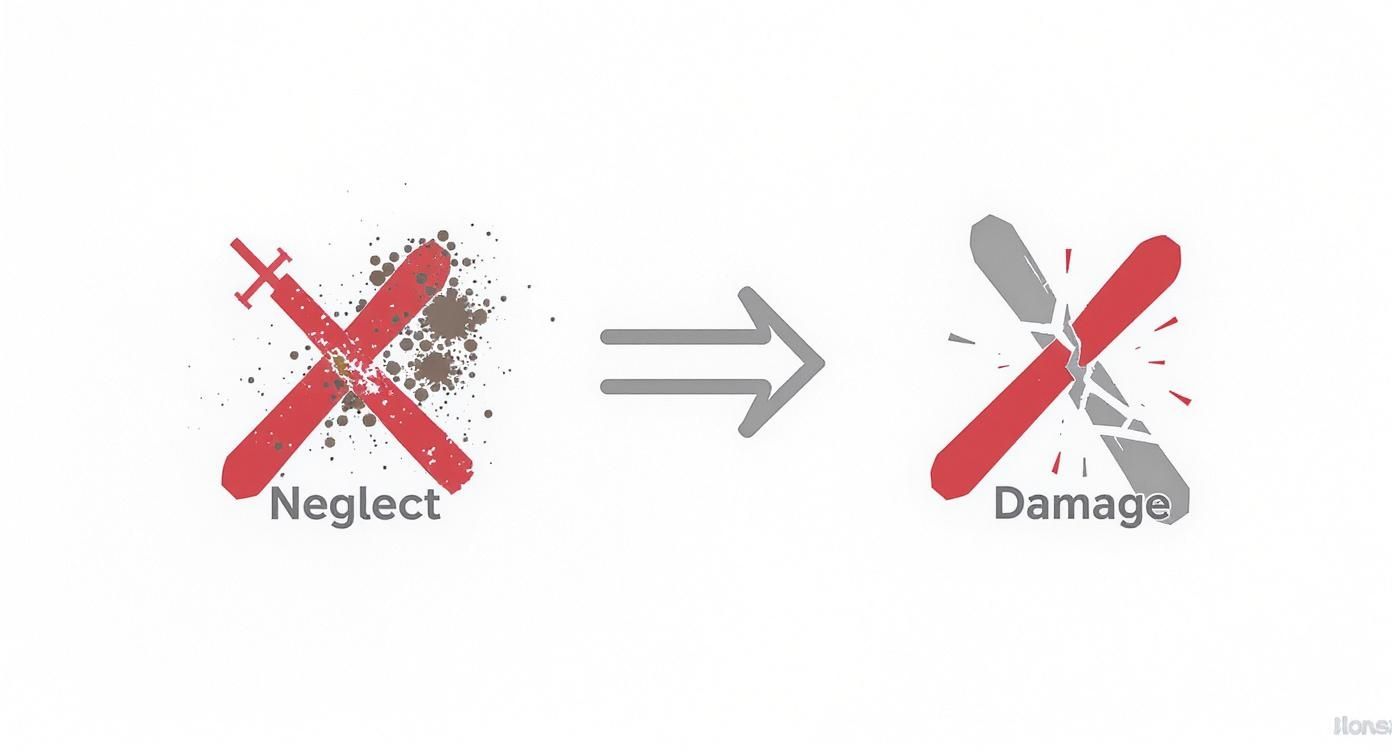 Infographic about best way to store skis