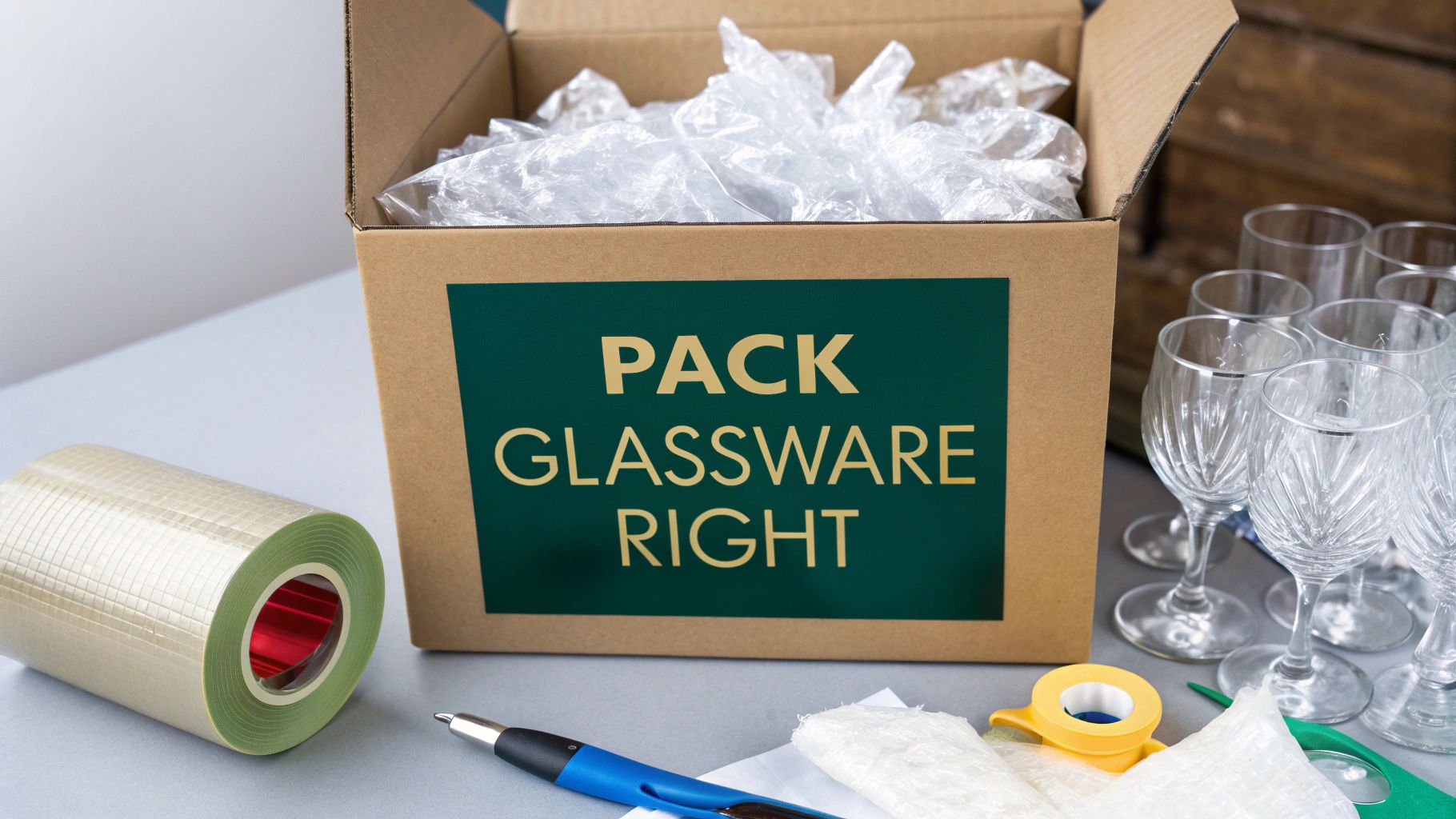The Best Way to Pack Glassware for Moving
